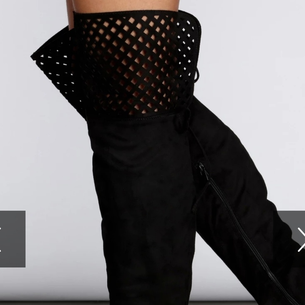 BLACK OVER THE KNEE BOOT